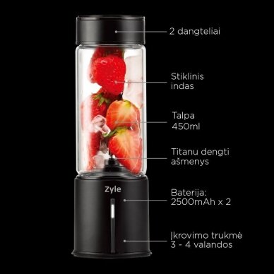 Rechargeable cocktail shaker ZY014RBB 3
