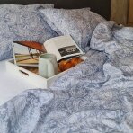 MAKO cатиновое комплект постельного белья PAISLEY POWDER BLUE