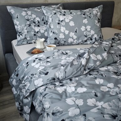 MAKO satino patalynės komplektas DREAM GREY