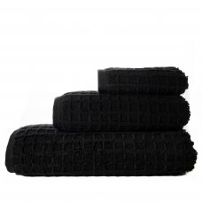 Cotton towels ELSA black