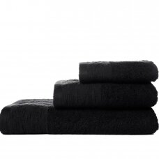 Black cotton bath towels KEILA