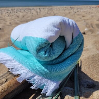 Baumwoll-Strandtücher 100x180 cm PAREO AQUA Baumwoll-Strandtücher 100x180 cm PAREO AQUA