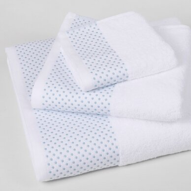 Cotton towels MADRID white/green