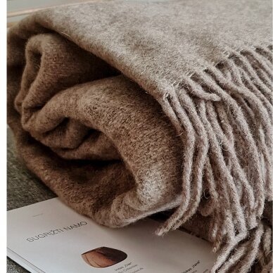 Одеяло из шерсти мериноса BROWN 1