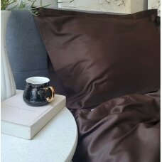 Satiinist voodipesukomplekt  COFFEE