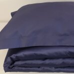 Satino užvalkalai pagalvėms DARK BLUE