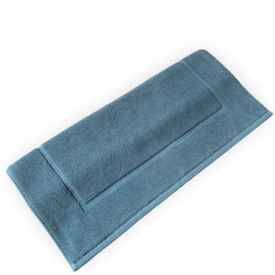 SUPIMA COTTON bath mat - BLUE STEEL