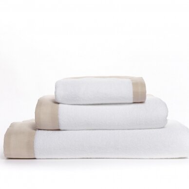 ZERO TWIST cotton towels set MELISSA white 1